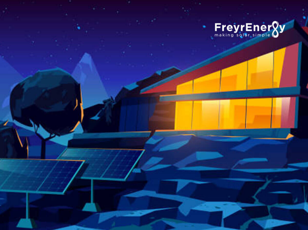 Solar Panels at Night