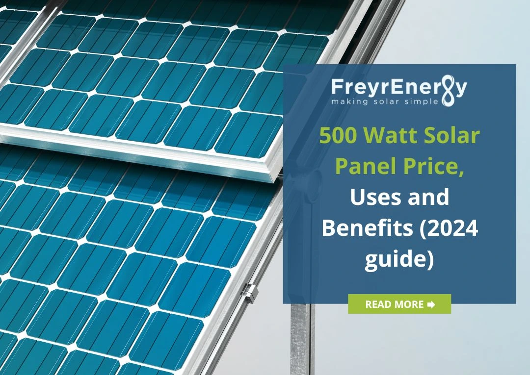 500 Watt Solar Panel Price